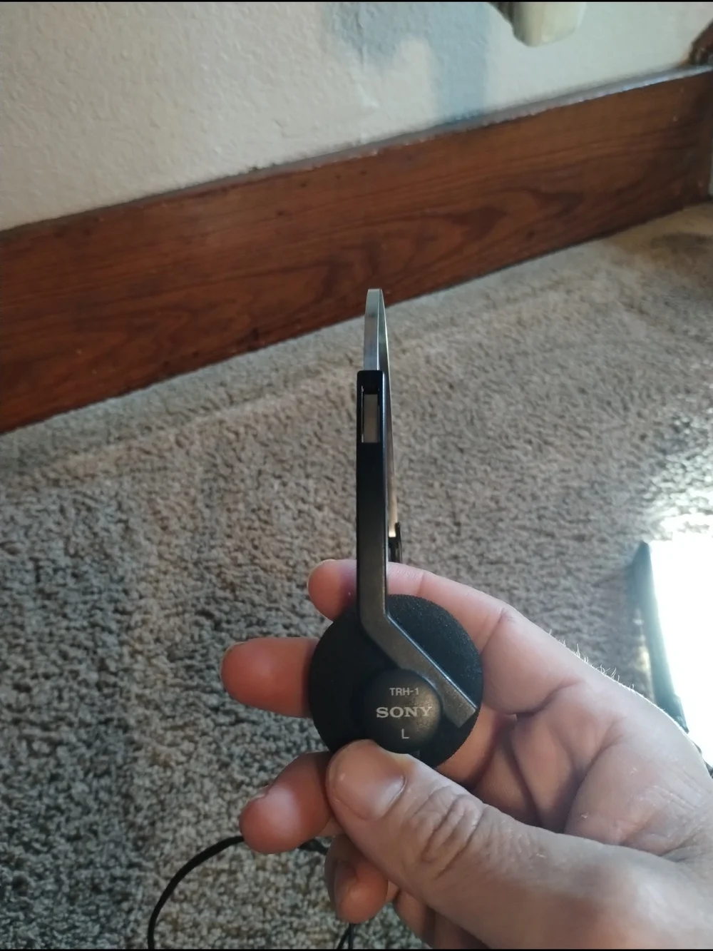 Vintage 90's Sony TRH-1 Black On-Ear Headphones